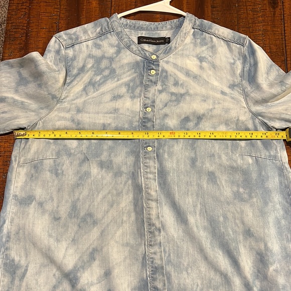 CALVIN KLEIN JEANS WOMEN LONG SLEEVE SHIRT MEDIUM - Picture 7 of 10